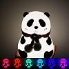 Desidiya® Cute Panda Night Lamp - Silicone Lamp for Bedroom, Color Changing LED Touch Light, Portable for Kids, BPA-Free Bed Lamp for Kids, Nightlight for Home Decoration, Valentine Special